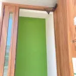 芝生柄の掲示板クロス